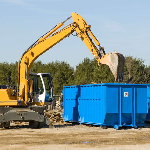 can i choose the location where the residential dumpster will be placed in Crane Indiana